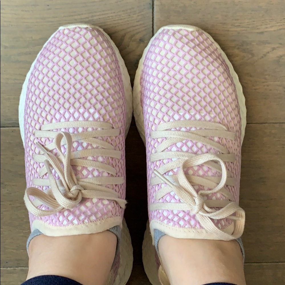 Pink/Purple Adidas sneakers